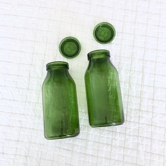 2 Antique Glass Preserving Jars